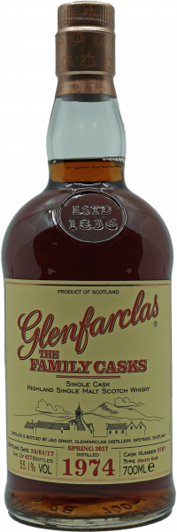 Glenfarclas Single Malt Whisky 1974 The Family Casks Flasche