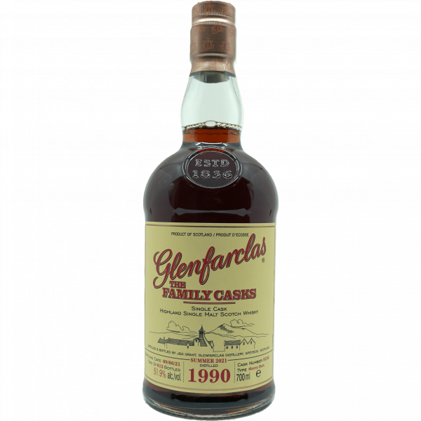 Glenfarclas Single Malt Whisky 1990 The Family Casks bouteille
