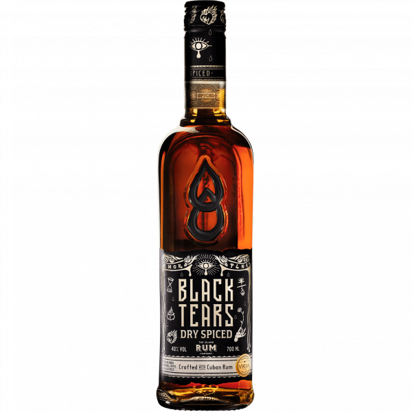 Black Tears Spiced Rum Flasche