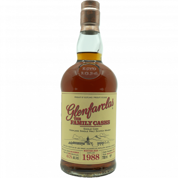 Glenfarclas Single Malt Whisky 1988 The Family Casks Flasche