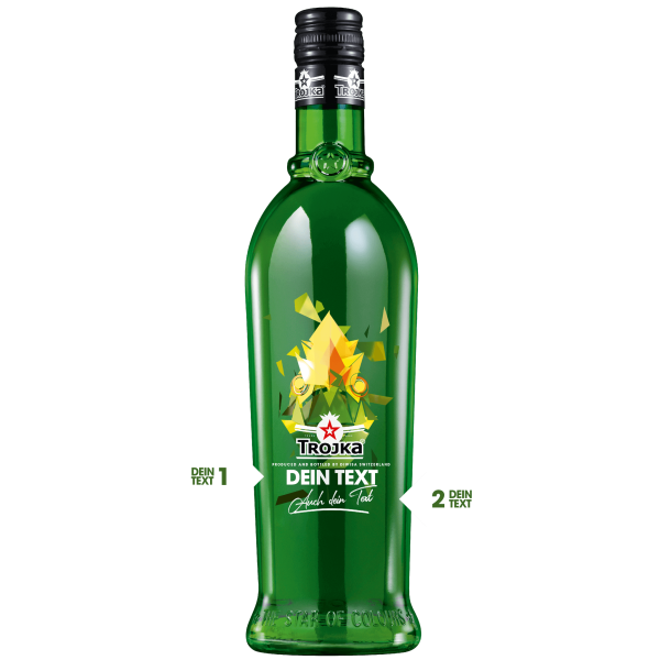 Trojka Greench Flasche - mit personalisierter Etikette