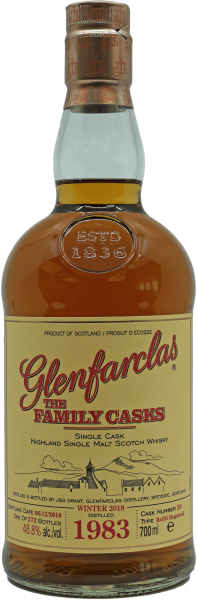 Glenfarclas Single Malt Whisky 1983 The Family Casks bouteille