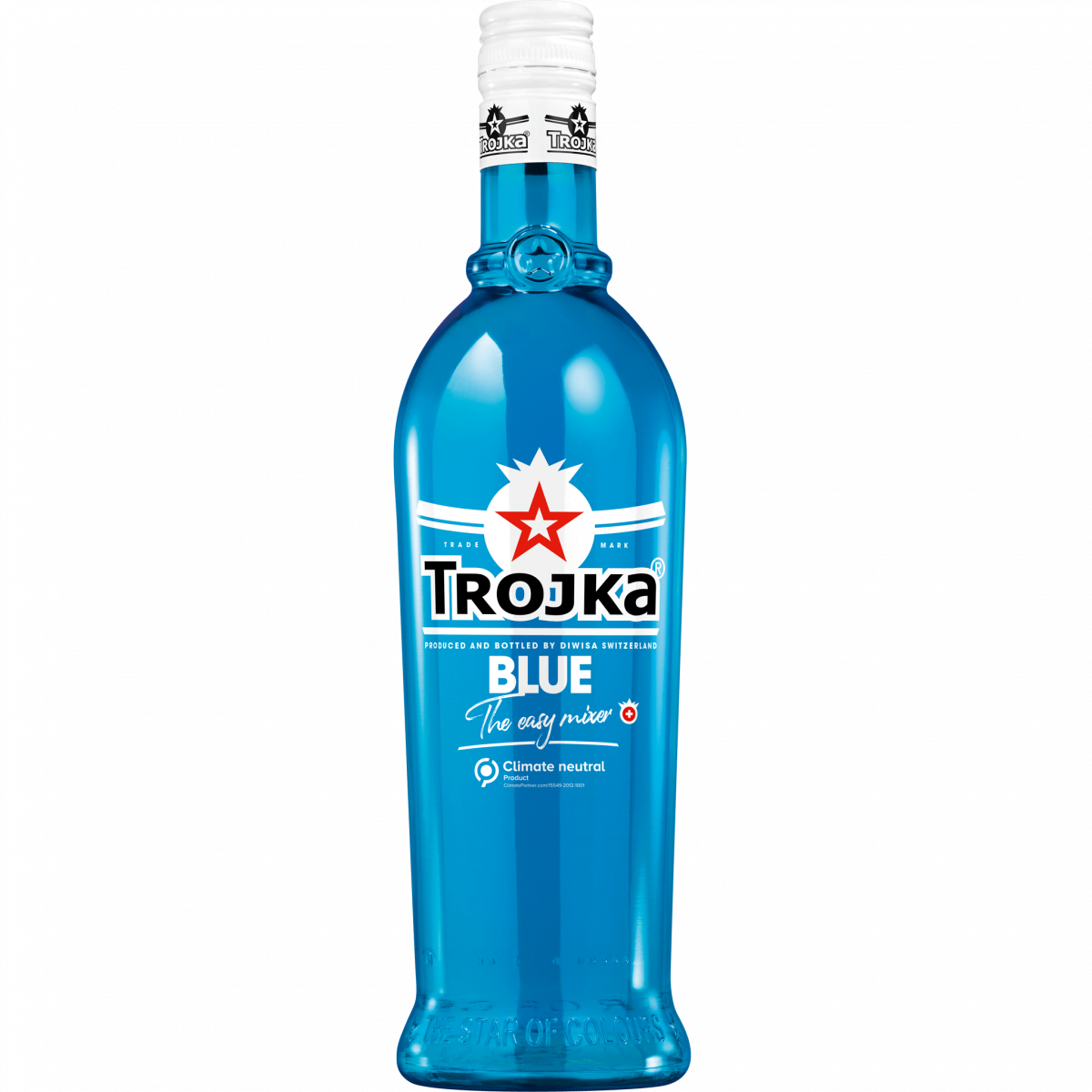 Trojka Vodka Liqueur Blue – Blauer Vodka-Likör 70cl