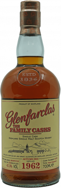 Glenfarclas Single Malt Whisky 1962 The Family Casks Flasche