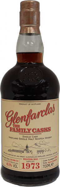 Glenfarclas Single Malt Whisky 1973 The Family Casks Flasche