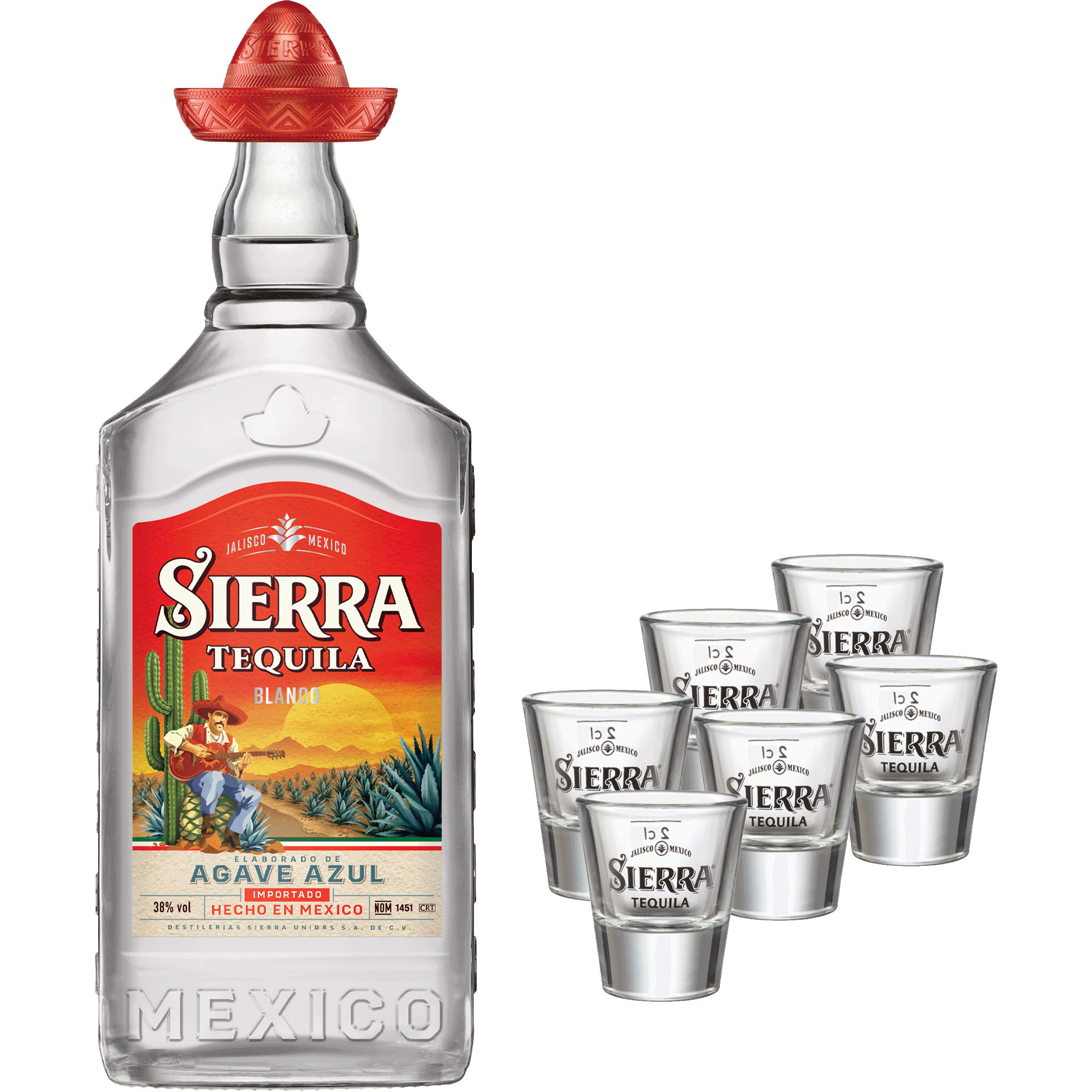 Sierra Tequila Blanco Shot Paket